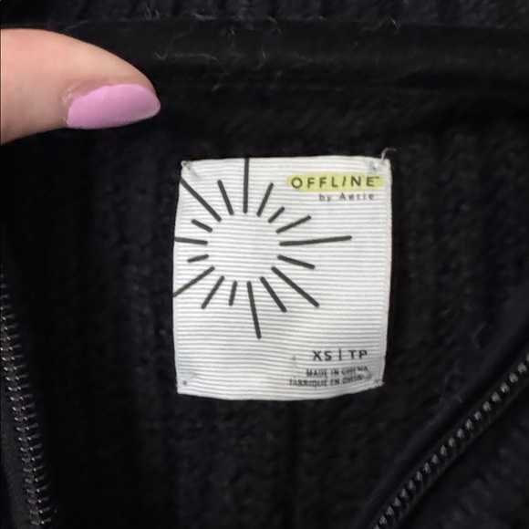Aerie Half-Zip sweater. XS. - Picture 2 of 2